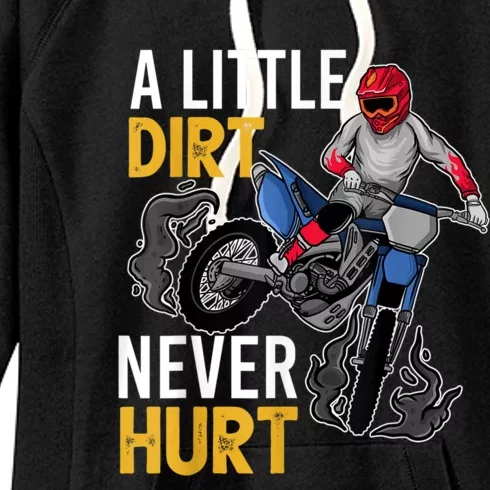 Funny Gift Dirt Bike Design For Kids Boys Girls Motorbike Racing Gift Women's Fleece Hoodie