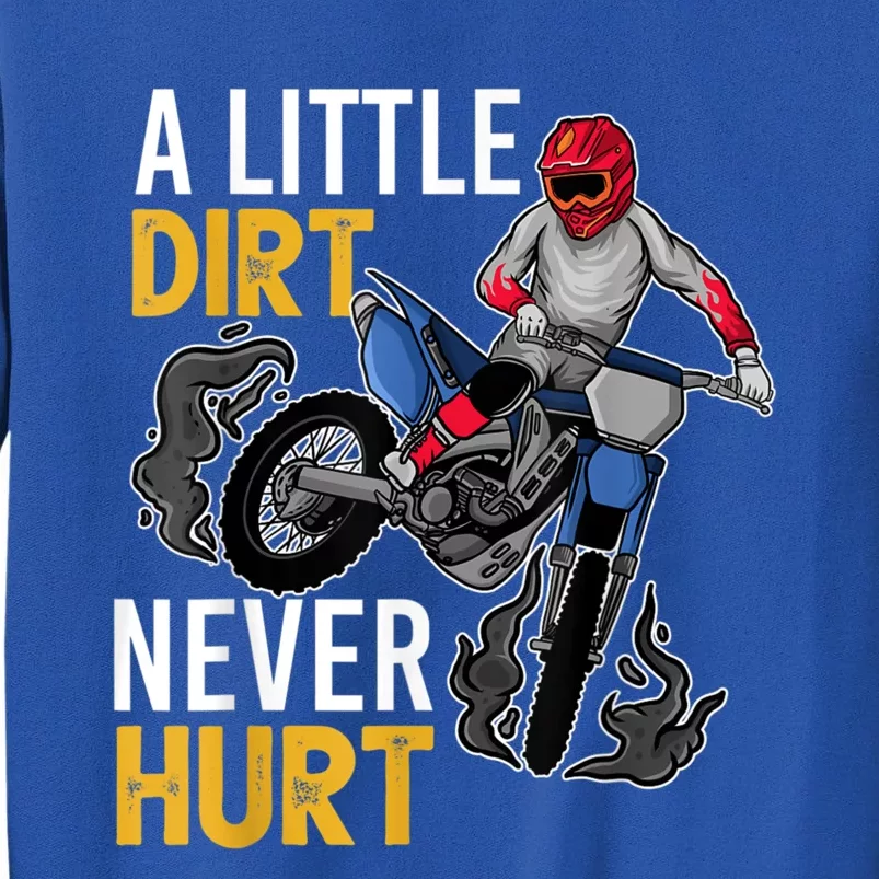 Funny Gift Dirt Bike Design For Kids Boys Girls Motorbike Racing Gift Tall Sweatshirt