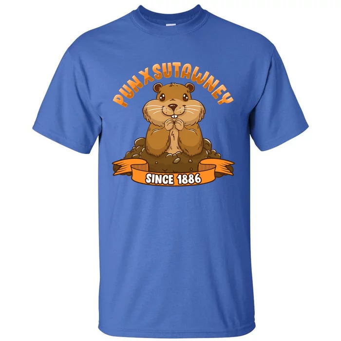 Funny Groundhog Day Phil Cute Ground Hog Punxsutawney Gift Tall T-Shirt