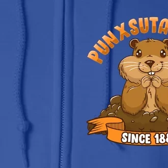 Funny Groundhog Day Phil Cute Ground Hog Punxsutawney Gift Full Zip Hoodie