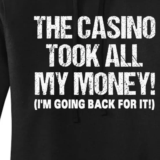 Funny Gambling Design Poker Lovers Gamblers Women's Pullover Hoodie