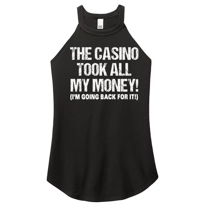 Funny Gambling Design Poker Lovers Gamblers Women’s Perfect Tri Rocker Tank