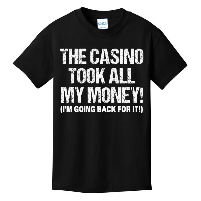 Funny Gambling Design Poker Lovers Gamblers Kids T-Shirt