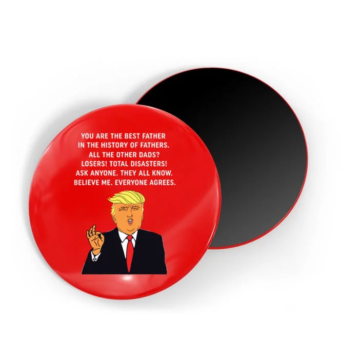 Funny Great Dad Donald Trump Fathers Day Gift Magnet