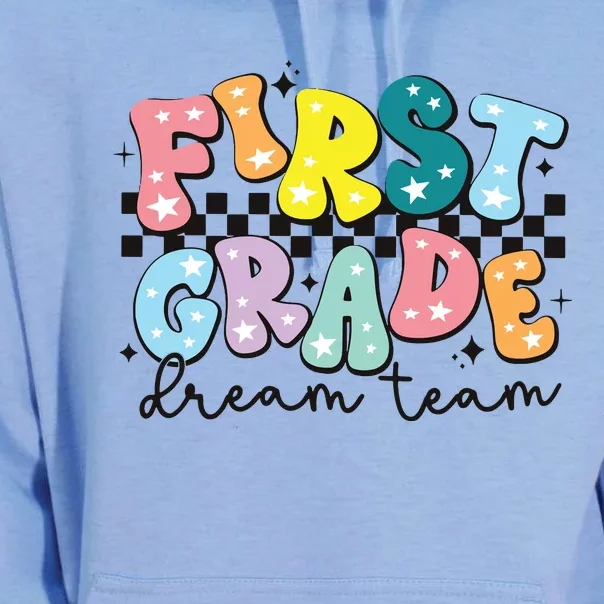 First Grade Dream Team Back To School Teachers Students Unisex Surf Hoodie