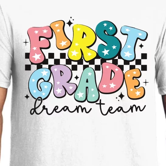 First Grade Dream Team Back To School Teachers Students Pajama Set