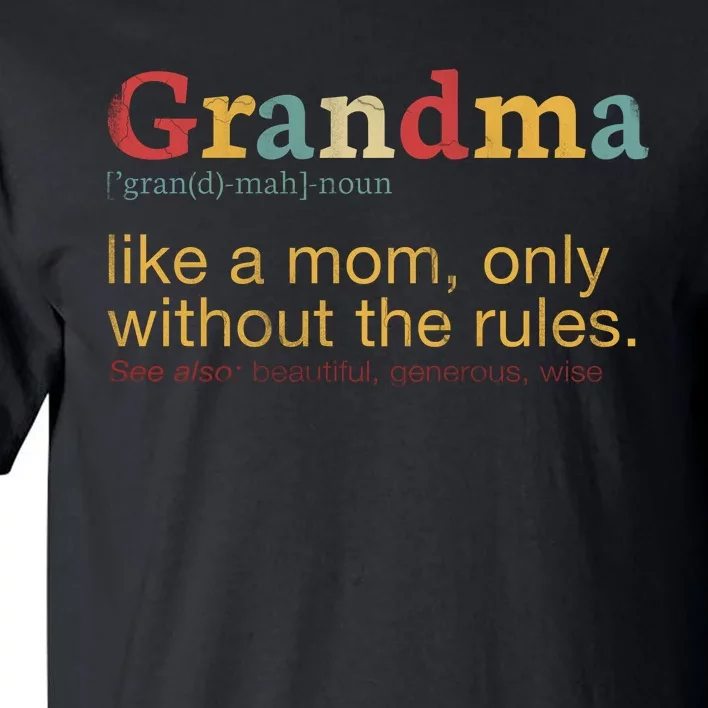 Funny Grandma Defination Tall T-Shirt