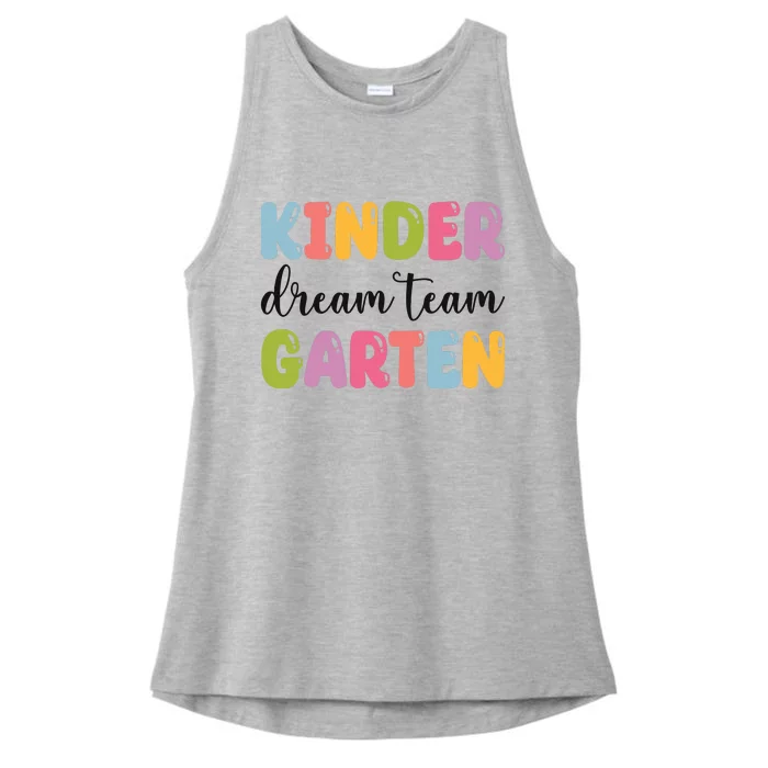 First Grade Dream Team Teacher 1st Grad Ladies Tri-Blend Wicking Tank