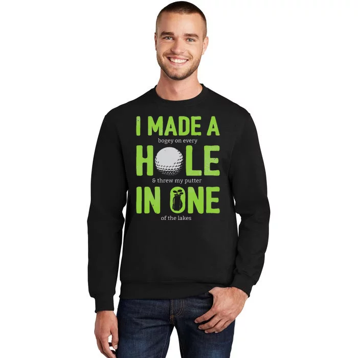 Funny Golf Dad Hole In One Golf Gag Golf Player Sweatshirt