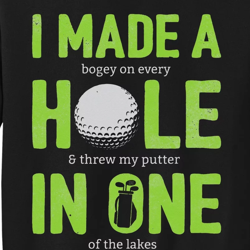 Funny Golf Dad Hole In One Golf Gag Golf Player Sweatshirt