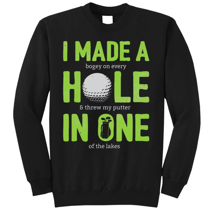 Funny Golf Dad Hole In One Golf Gag Golf Player Sweatshirt