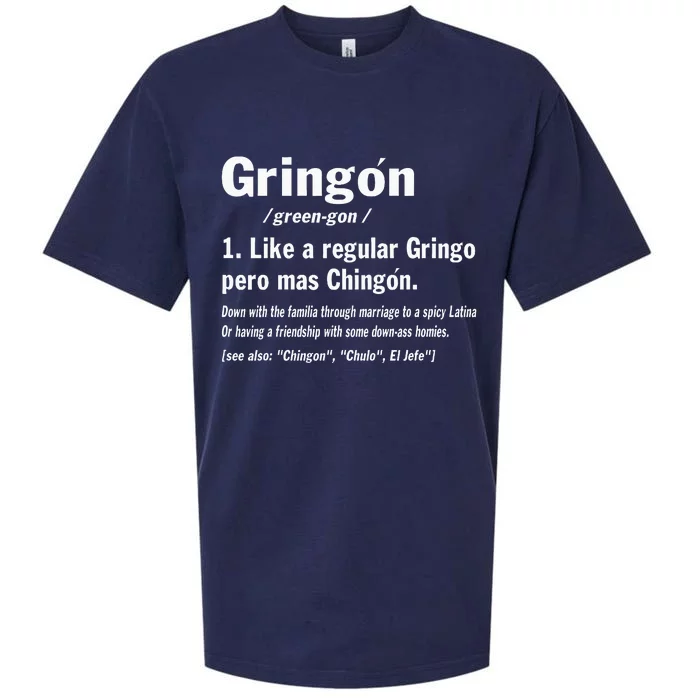 Funny GringóN Definition Sueded Cloud Jersey T-Shirt