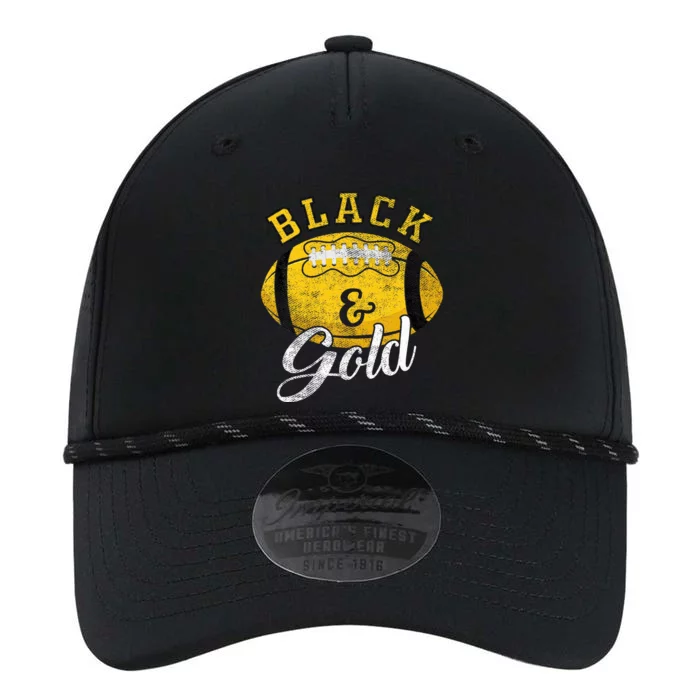 Football Game Day Black And Gold Costume For Football Lover Performance The Dyno Cap