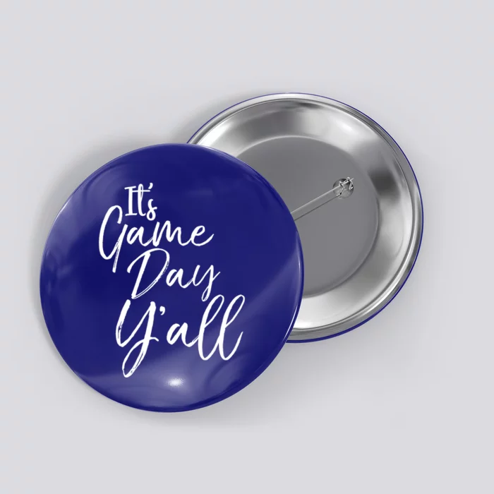 Fun Game Day Accessories Cute It's Game Day Y'all Gift Button