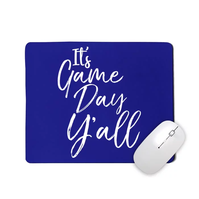 Fun Game Day Accessories Cute It's Game Day Y'all Gift Mousepad