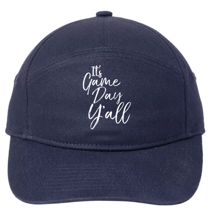 Fun Game Day Accessories Cute It's Game Day Y'all Gift 7-Panel Snapback Hat