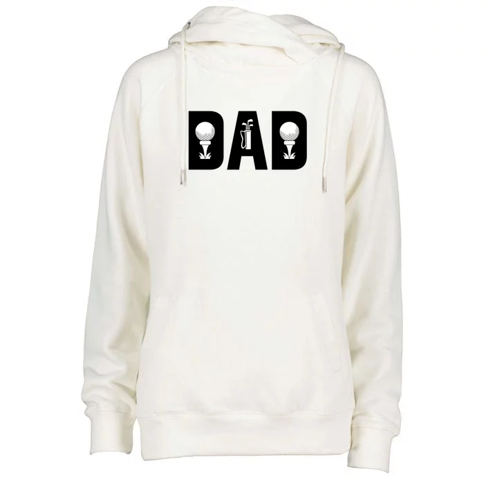 Funny Golf Dad Classic Father's Day Gift For Dad Womens Funnel Neck Pullover Hood