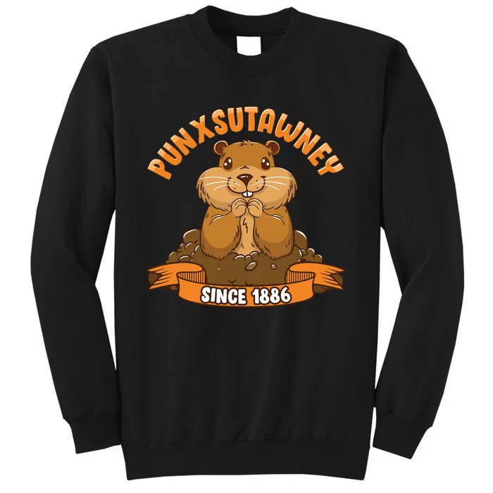 Funny Groundhog Day Phil Cute Ground Hog Punxsutawney Tall Sweatshirt