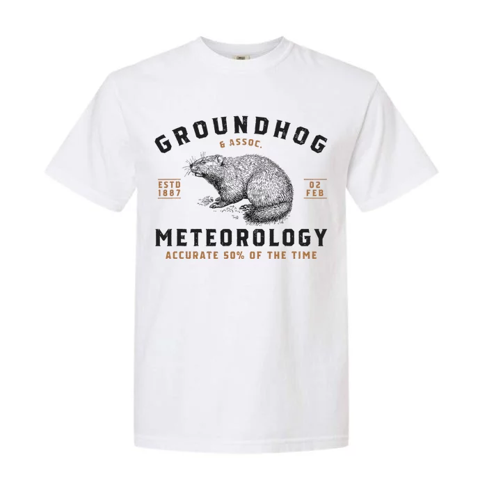 Funny Groundhog Day Shirts Groundhog Meteorology Garment-Dyed Heavyweight T-Shirt