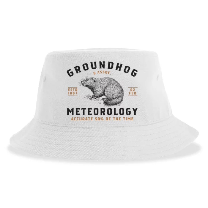 Funny Groundhog Day Shirts Groundhog Meteorology Sustainable Bucket Hat