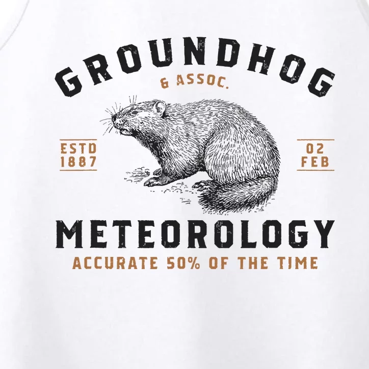 Funny Groundhog Day Shirts Groundhog Meteorology Performance Tank