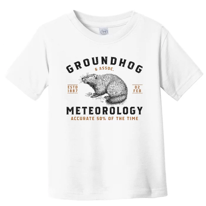 Funny Groundhog Day Shirts Groundhog Meteorology Toddler T-Shirt