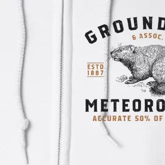 Funny Groundhog Day Shirts Groundhog Meteorology Full Zip Hoodie