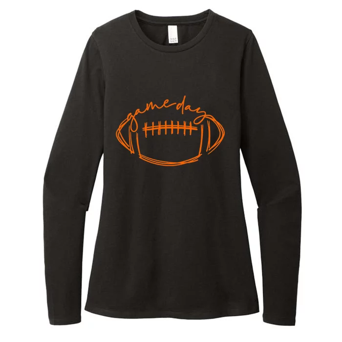 Funny Game Day Football Season Lover Sports Gift Womens CVC Long Sleeve Shirt