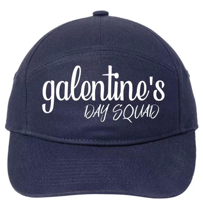 Funny Galentines Day Squad Valentine's Day Singles Awareness Cool Gift 7-Panel Snapback Hat