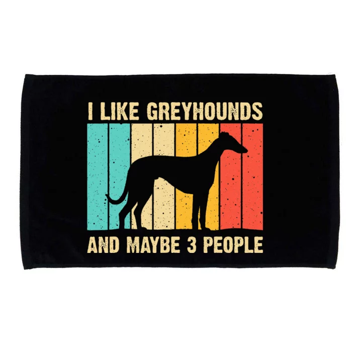 Funny Greyhound Design Women Italian Greyhound Dog Lover Microfiber Hand Towel