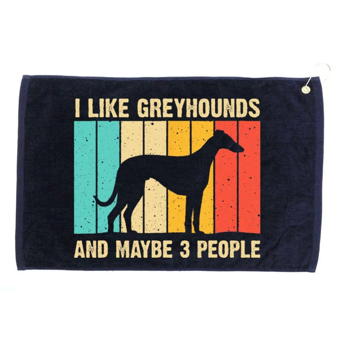 Funny Greyhound Design Women Italian Greyhound Dog Lover Grommeted Golf Towel