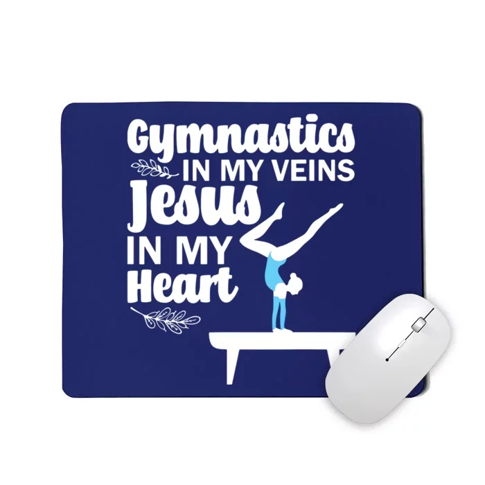 Funny Gymnastics Design For Men Women Gymnast Jesus Lovers Mousepad