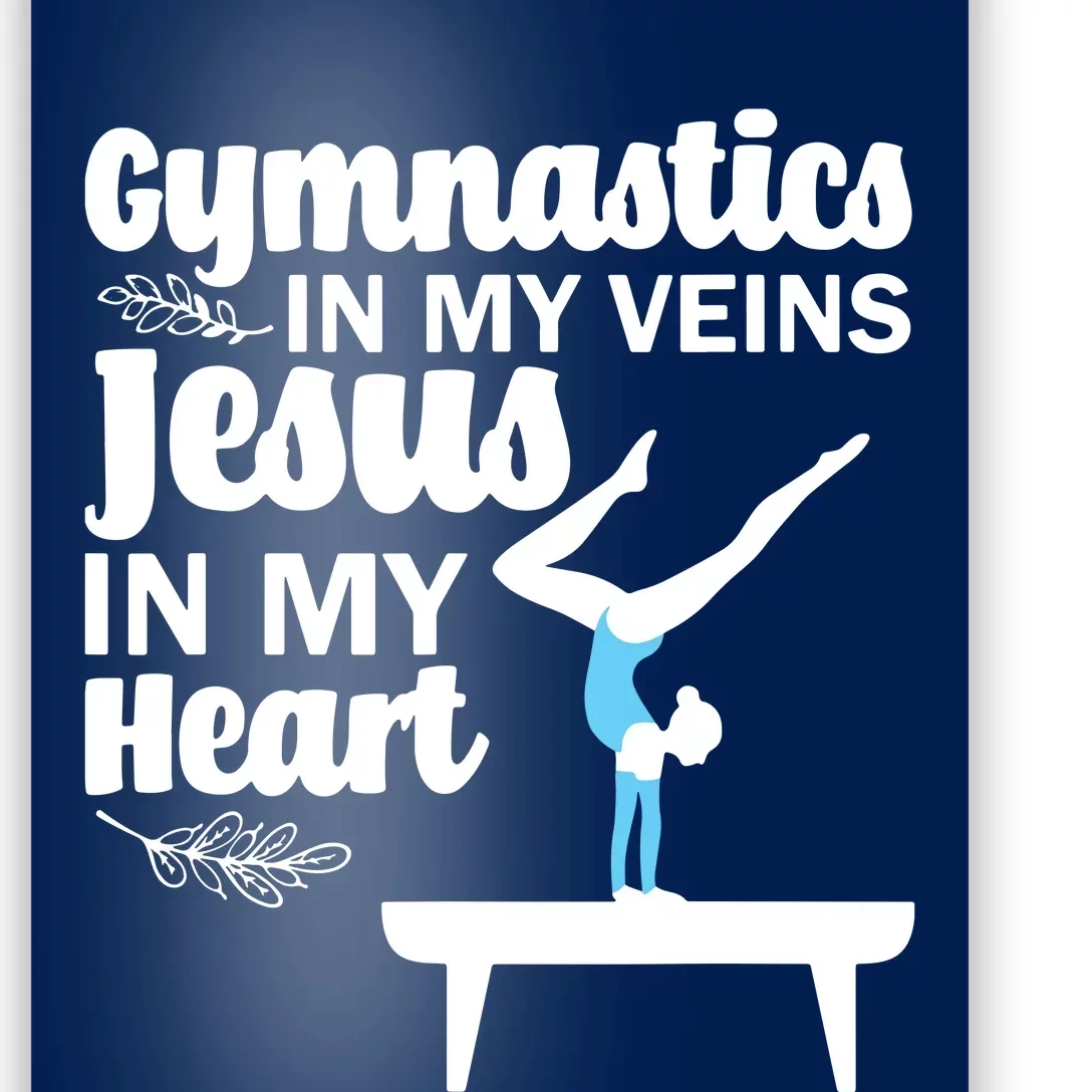 Funny Gymnastics Design For Men Women Gymnast Jesus Lovers Poster