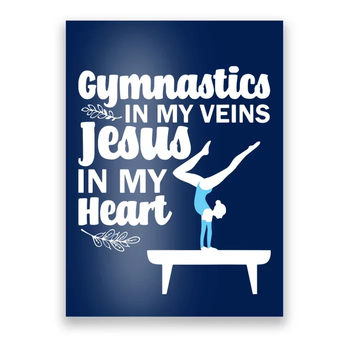 Funny Gymnastics Design For Men Women Gymnast Jesus Lovers Poster