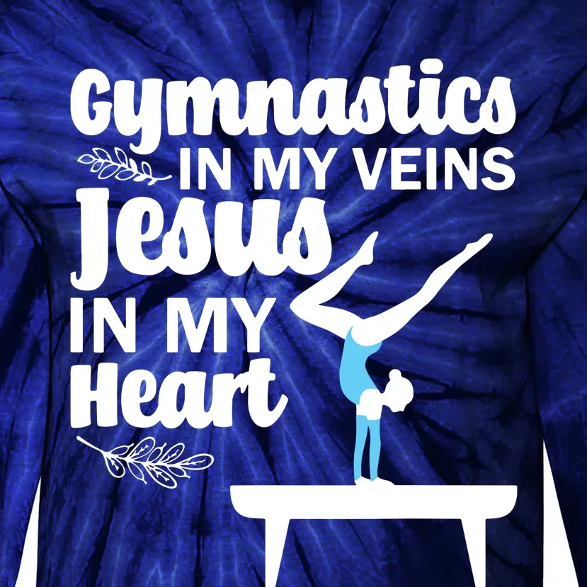 Funny Gymnastics Design For Men Women Gymnast Jesus Lovers Tie-Dye Long Sleeve Shirt