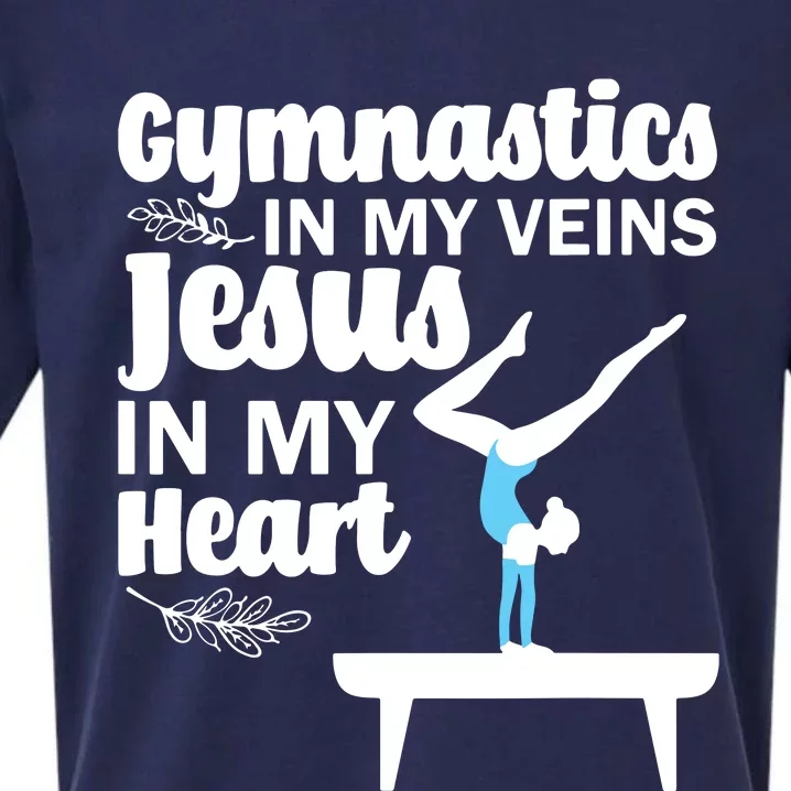 Funny Gymnastics Design For Men Women Gymnast Jesus Lovers Sueded Cloud Jersey T-Shirt