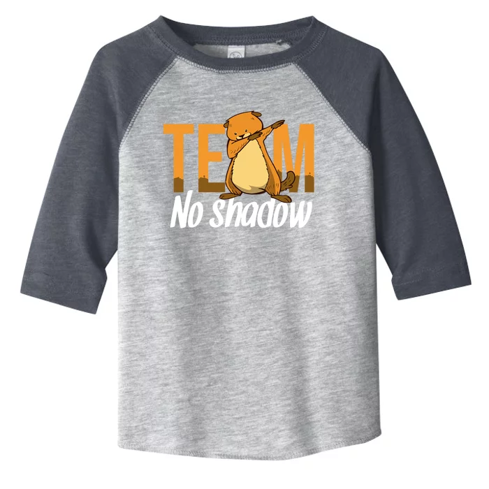 Funny Groundhog Day Team No Shadow Dabbing Toddler Fine Jersey T-Shirt