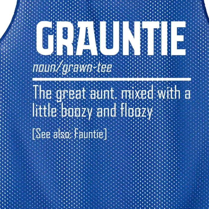 Funny Grauntie Definition Niece Nephew Aunt Auntie Gift Mesh Reversible Basketball Jersey Tank