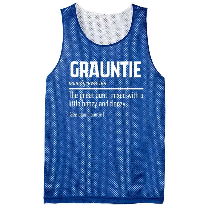 Funny Grauntie Definition Niece Nephew Aunt Auntie Gift Mesh Reversible Basketball Jersey Tank