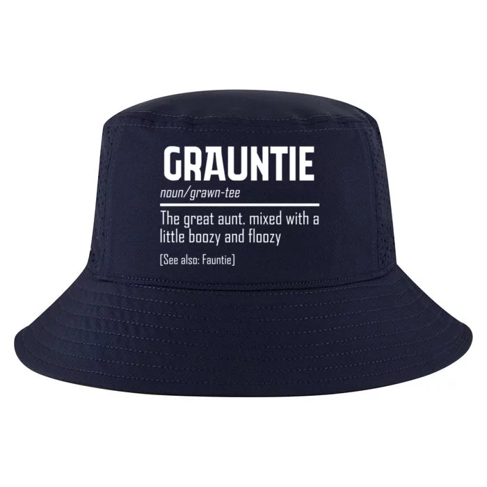 Funny Grauntie Definition Niece Nephew Aunt Auntie Gift Cool Comfort Performance Bucket Hat