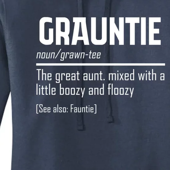 Funny Grauntie Definition Niece Nephew Aunt Auntie Gift Women's Pullover Hoodie