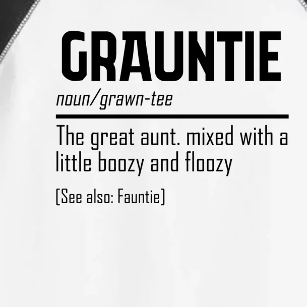 Funny Grauntie Definition Niece Nephew Aunt Auntie Gift Toddler Fine Jersey T-Shirt