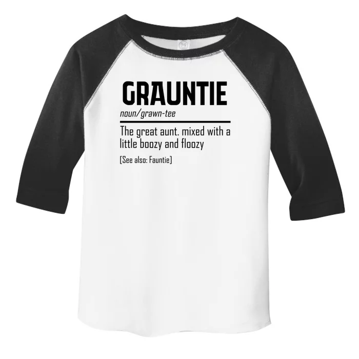 Funny Grauntie Definition Niece Nephew Aunt Auntie Gift Toddler Fine Jersey T-Shirt