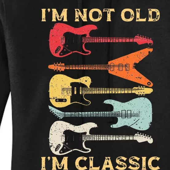 Funny Guitar Design For Guitarist Guitar Lovers Women's Pullover Hoodie