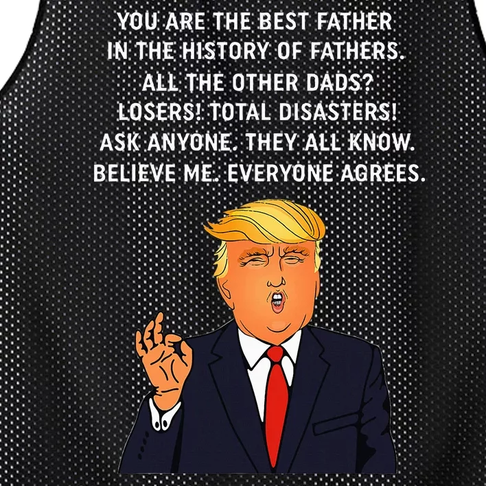 Funny Great Dad Donald Trump Fathers Day Gift Mesh Reversible Basketball Jersey Tank