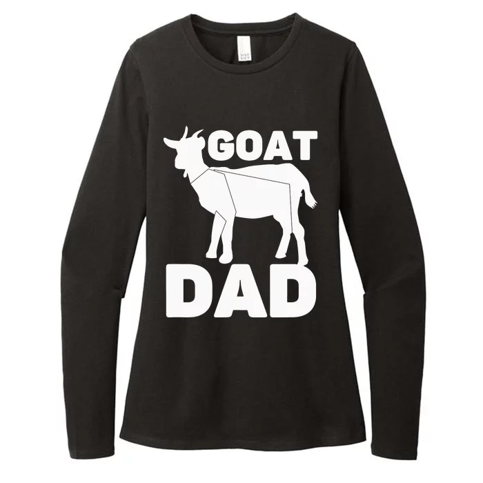 Funny Goat Dad The Goatfather Funny Goat Father Lover Womens CVC Long Sleeve Shirt