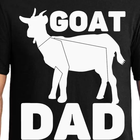 Funny Goat Dad The Goatfather Funny Goat Father Lover Pajama Set