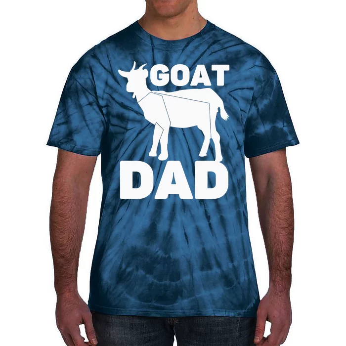 Funny Goat Dad The Goatfather Funny Goat Father Lover Tie-Dye T-Shirt