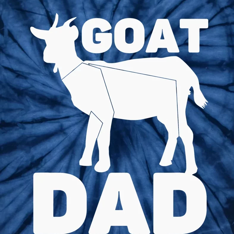 Funny Goat Dad The Goatfather Funny Goat Father Lover Tie-Dye T-Shirt