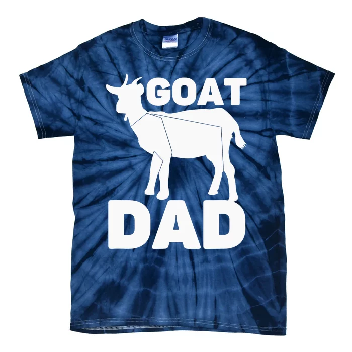 Funny Goat Dad The Goatfather Funny Goat Father Lover Tie-Dye T-Shirt